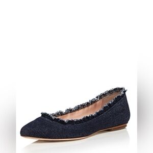 Kate Spade Nicole Flat In Indigo Denim Retails $198 EUC
